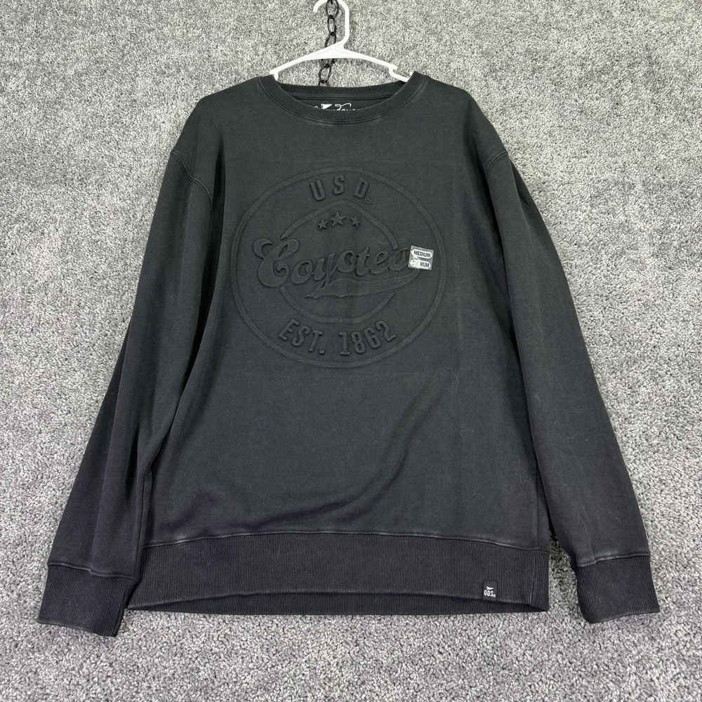 Gameday Social Sweatshirt Mens Medium Black Fleece Pullover USD Coyotes Crewneck